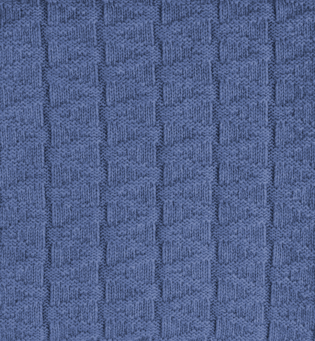Cashmere infinity scarf with zig-zag pattern