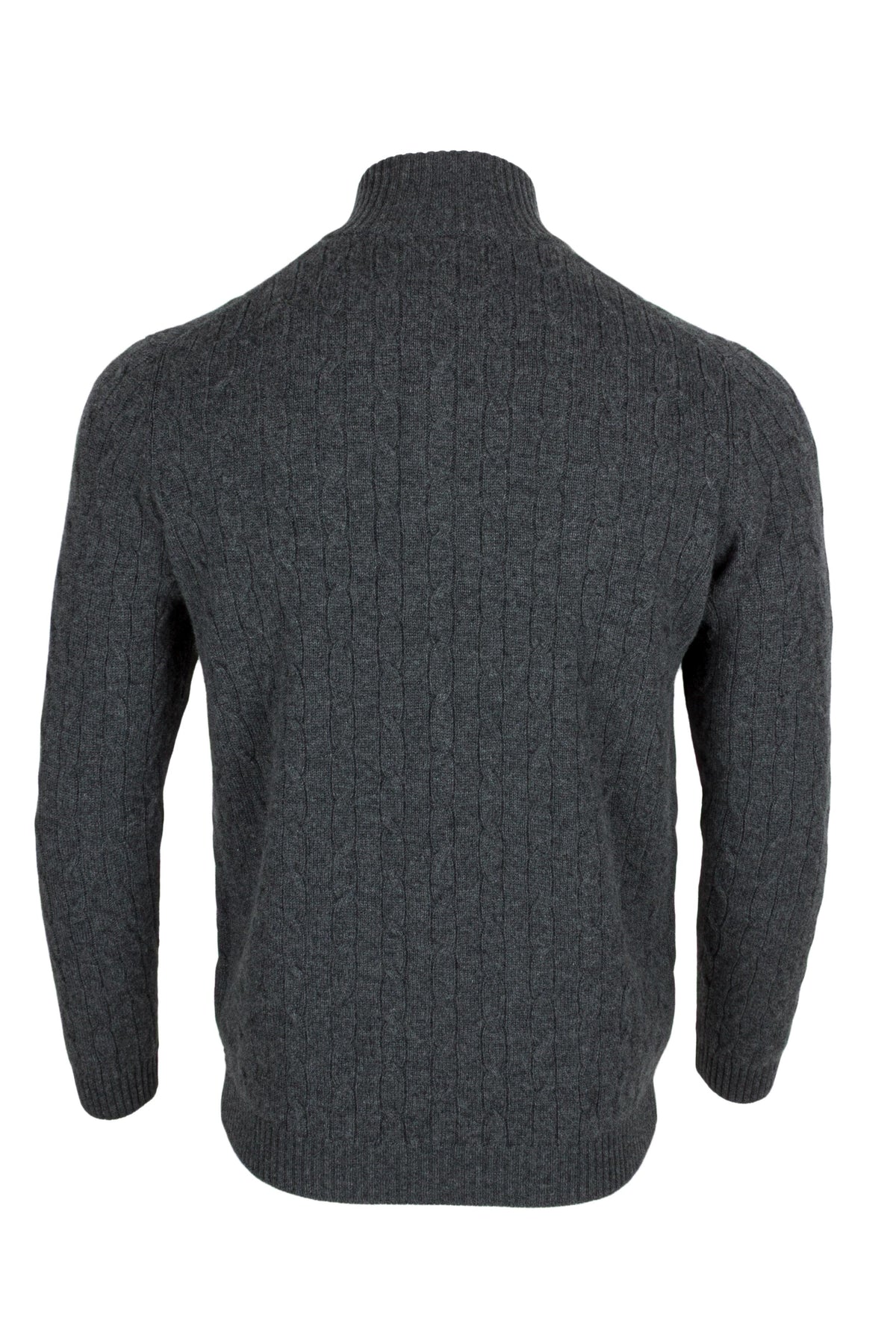Men's Cable 1/4 Zip Cashmere Sweater