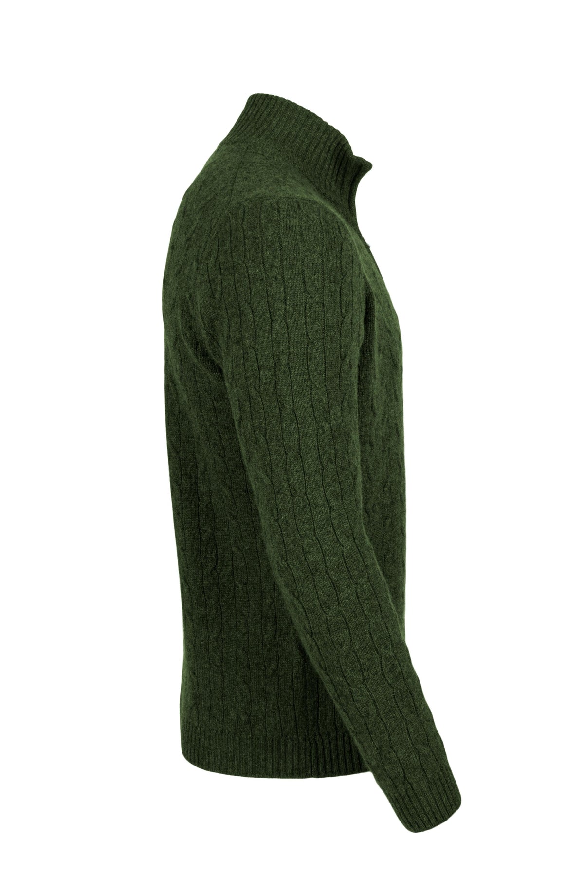 Men's Cable 1/4 Zip Cashmere Sweater