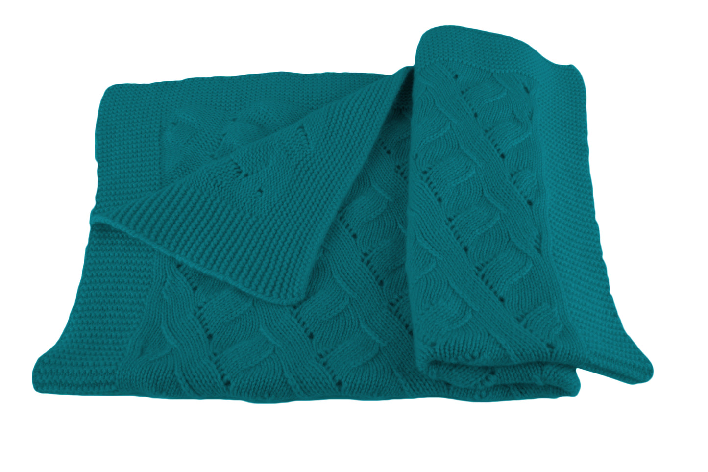Lace Cable Baby Blanket