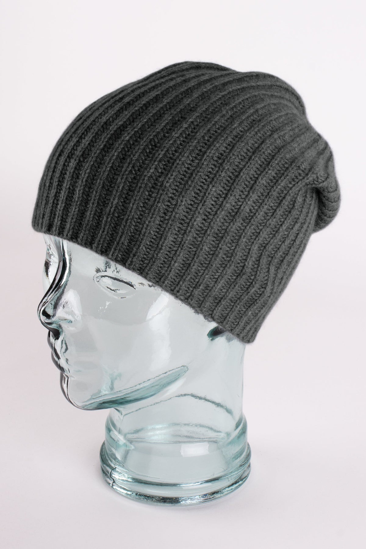 Fisherman Rib Cashmere Beanie