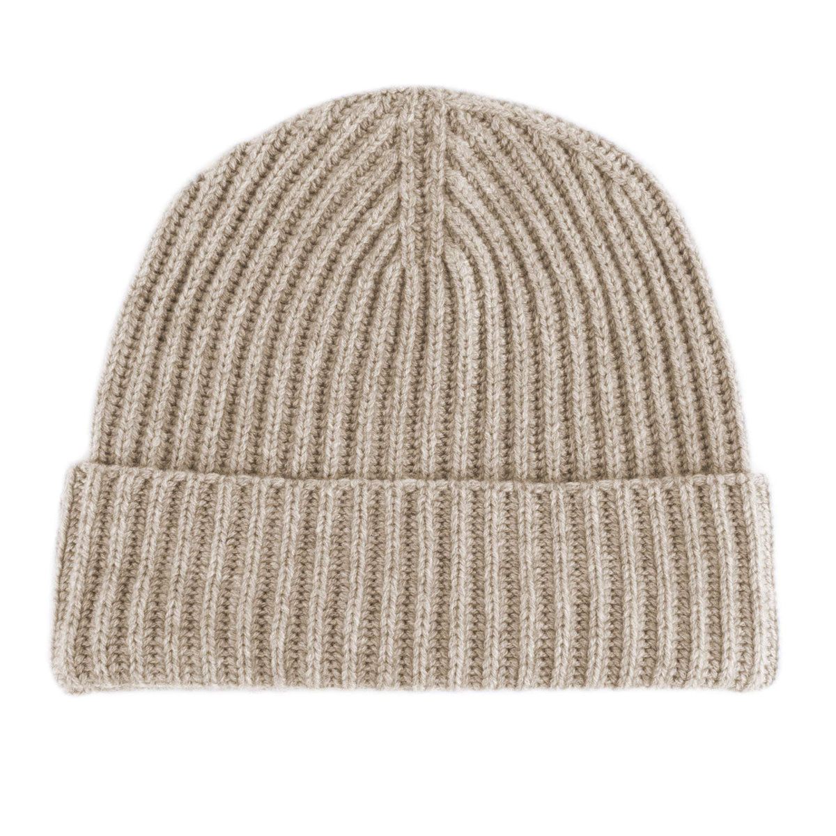 Fisherman Rib Cashmere Beanie