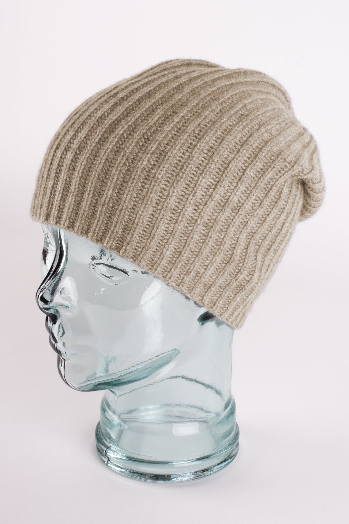 Fisherman Rib Cashmere Beanie