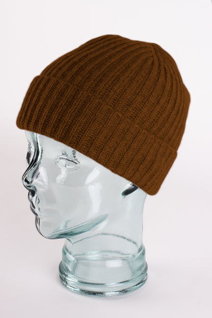 Ribbed Cashmere Beanie