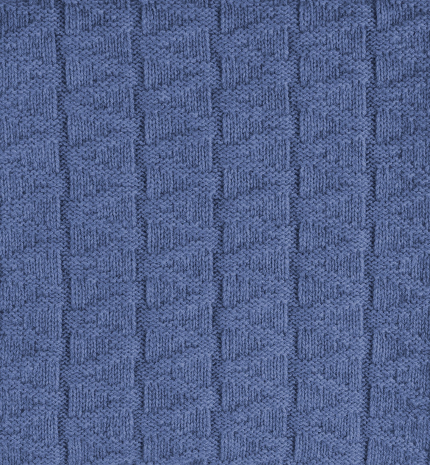 Cashmere infinity scarf with zig-zag pattern