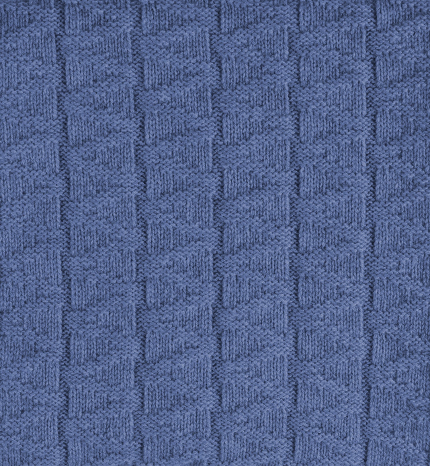 Cashmere infinity scarf with zig-zag pattern