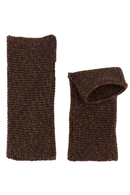 Garter Stitch Cashmere Silk Wrist Warmers