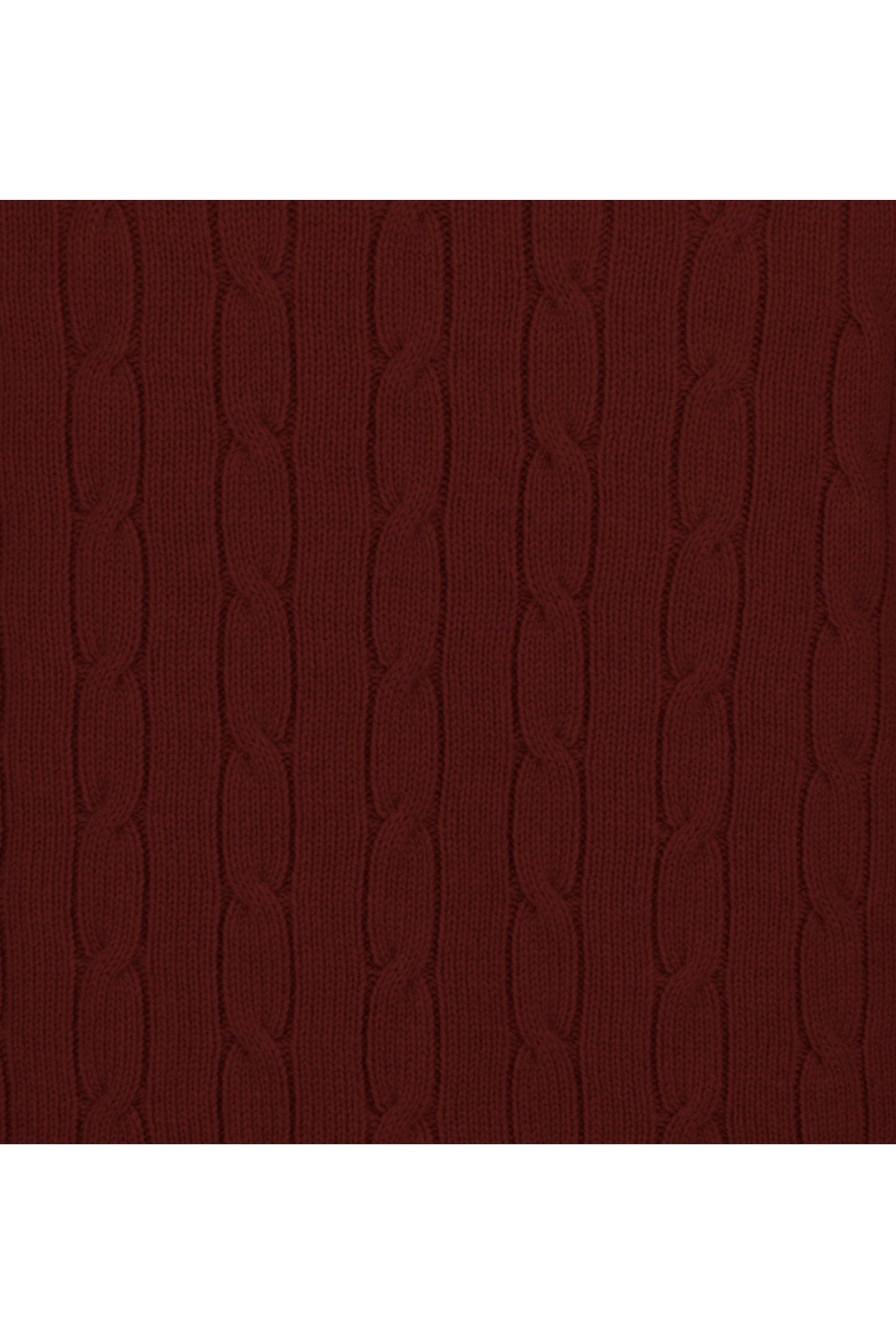 Men's Cable Crew Neck Cashmere Sweater