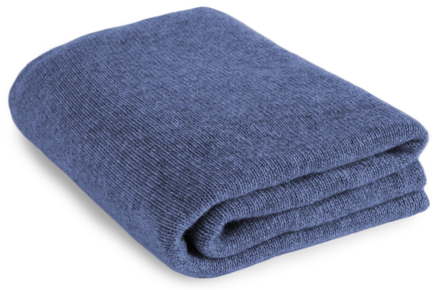 Denim Blue Cashmere Blanket