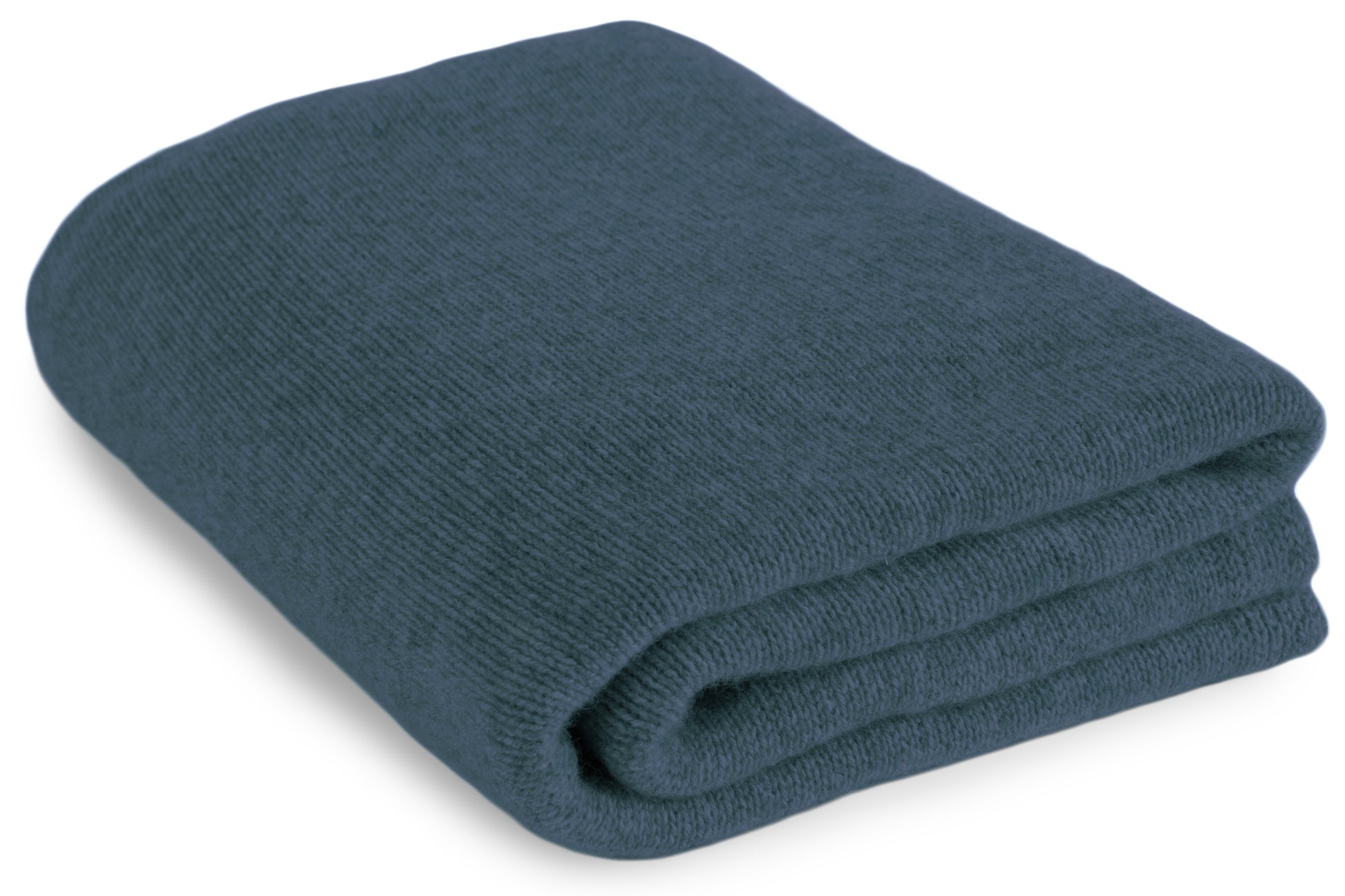 Teal Blue Cashmere Travel Blanket