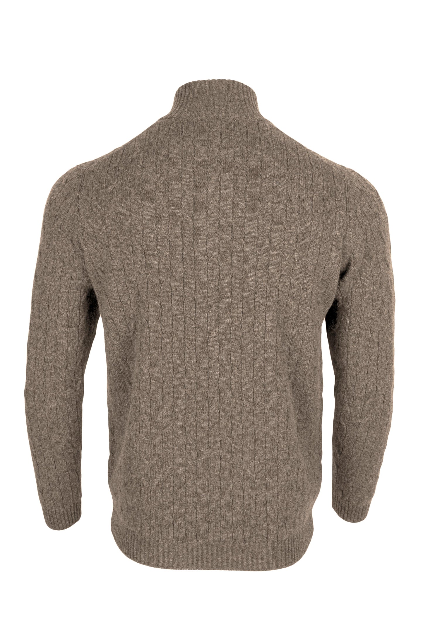 Men's Cable 1/4 Zip Cashmere Sweater