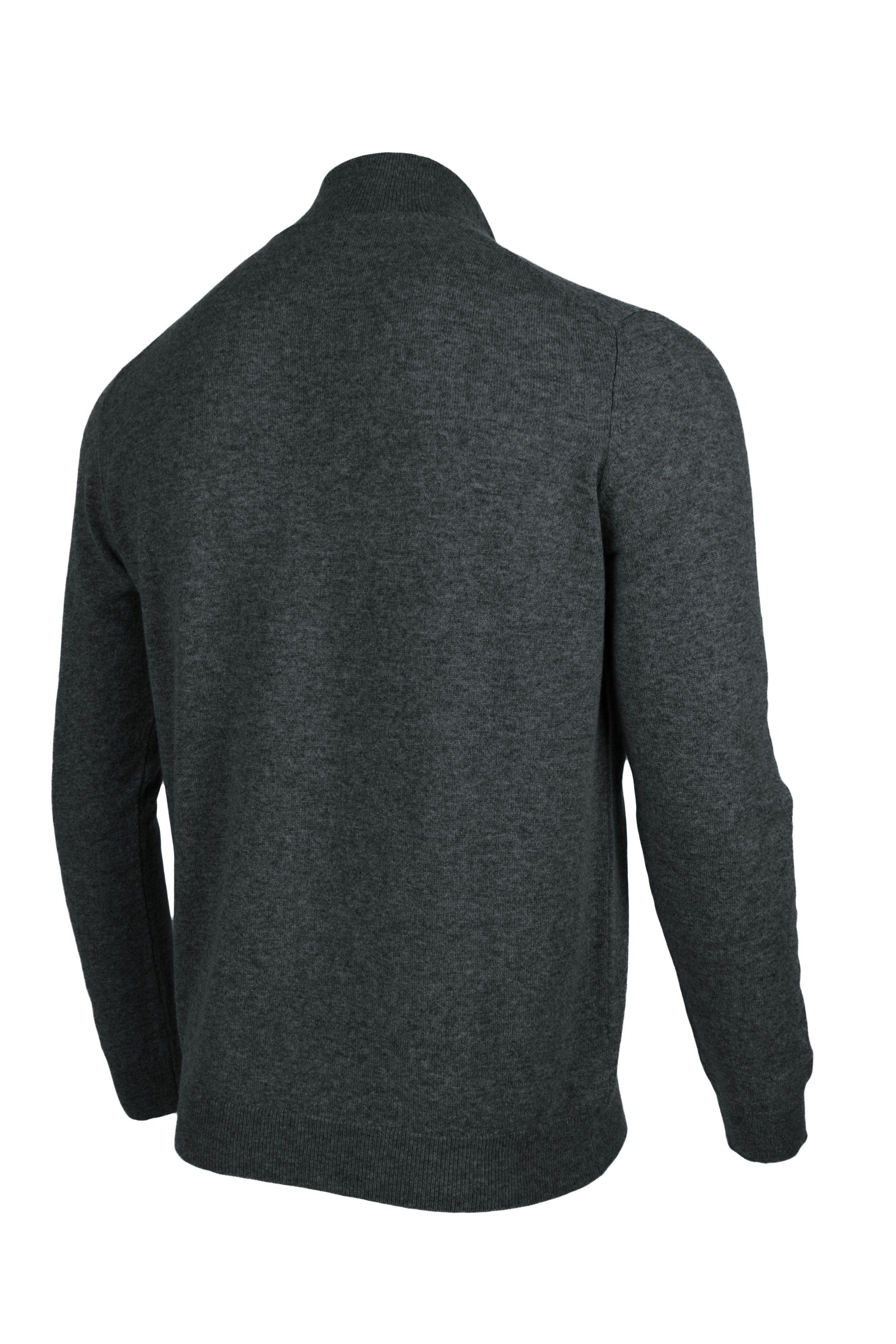 Men's Zip Neck Cashmere Sweater by Love Cashmere | made in Scotland