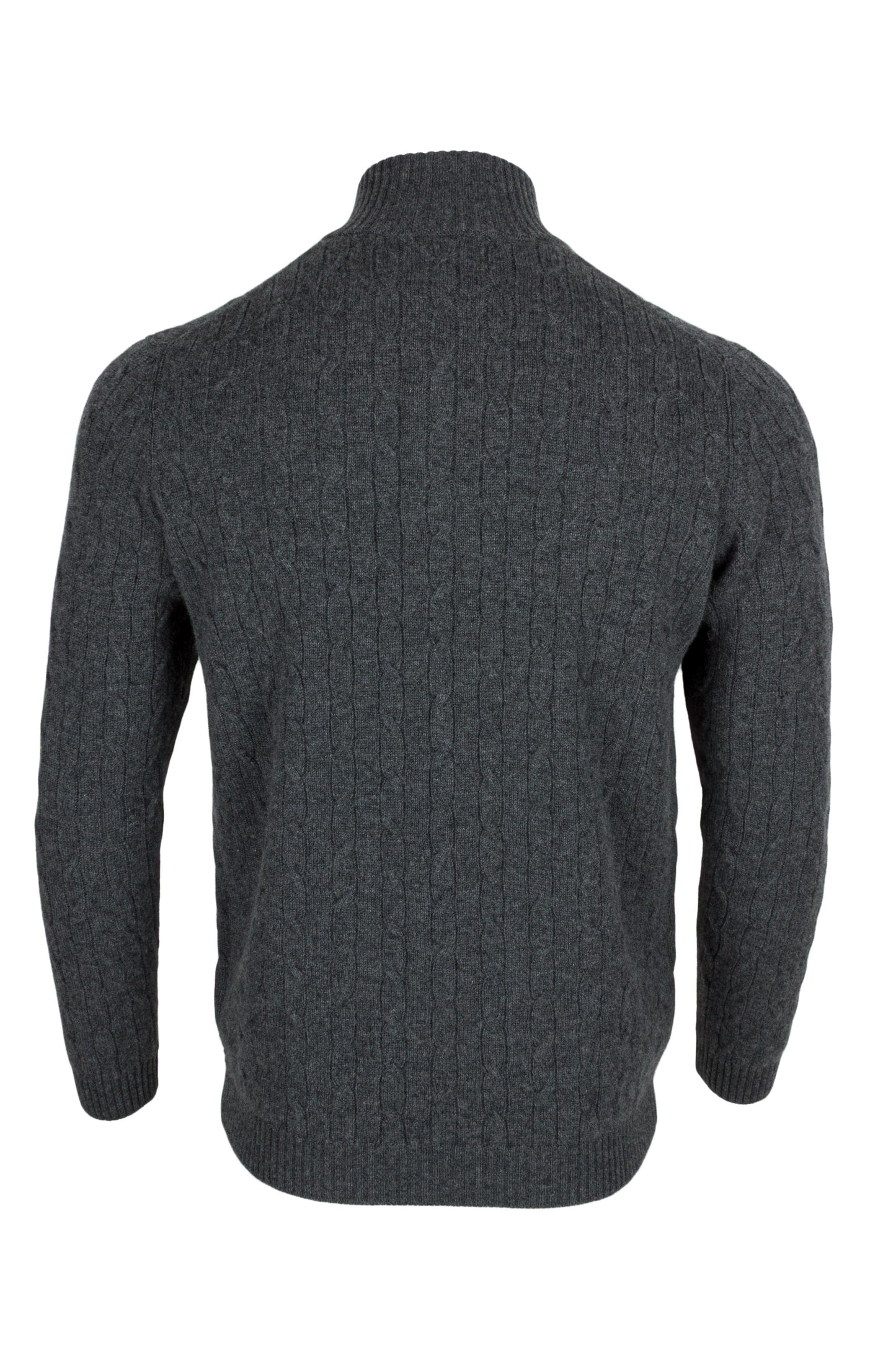 Men's Cable 1/4 Zip Cashmere Sweater