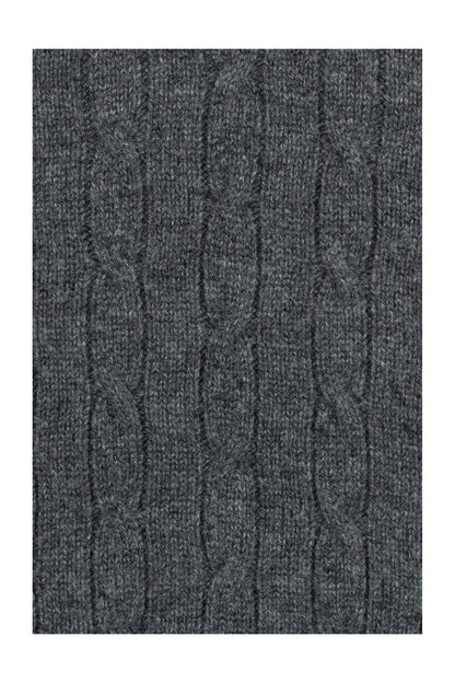 Men's Cable Crew Neck Cashmere Sweater