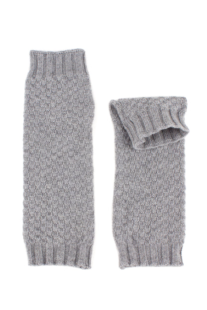Moss Stitch Cashmere Wrist Warmers