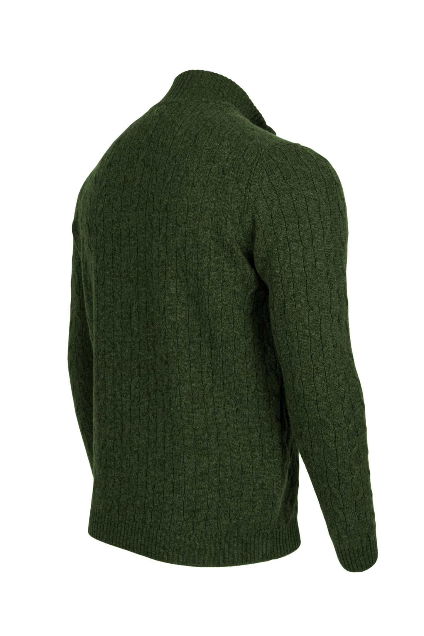 Men's Cable 1/4 Zip Cashmere Sweater