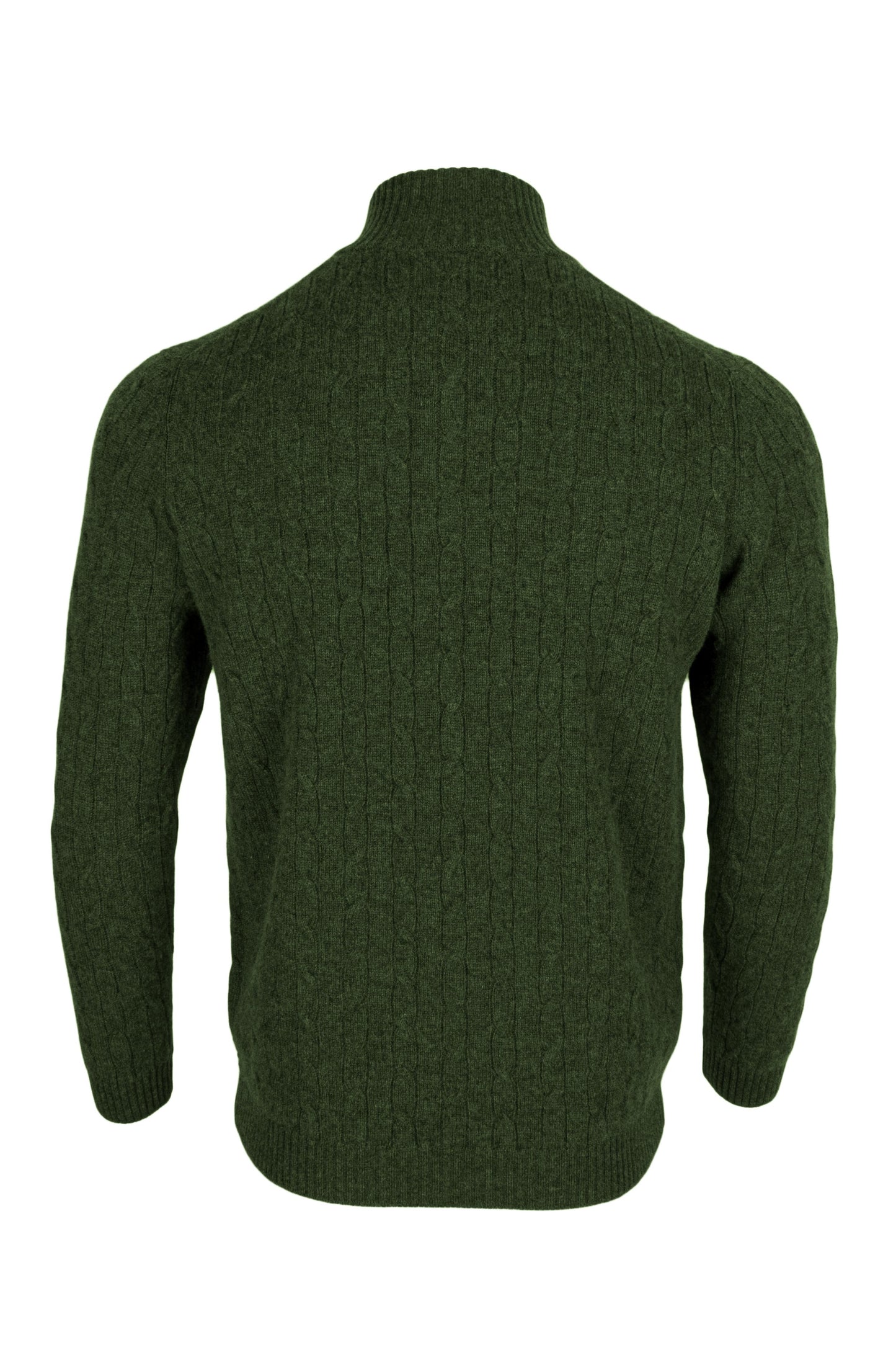 Men's Cable 1/4 Zip Cashmere Sweater