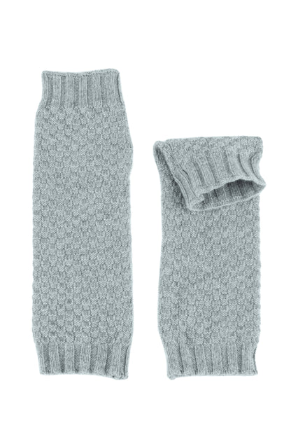 Moss Stitch Cashmere Wrist Warmers