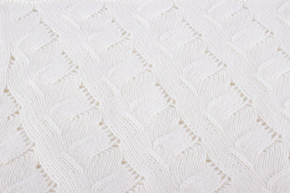 Couverture pour bébé à câble en dentelle