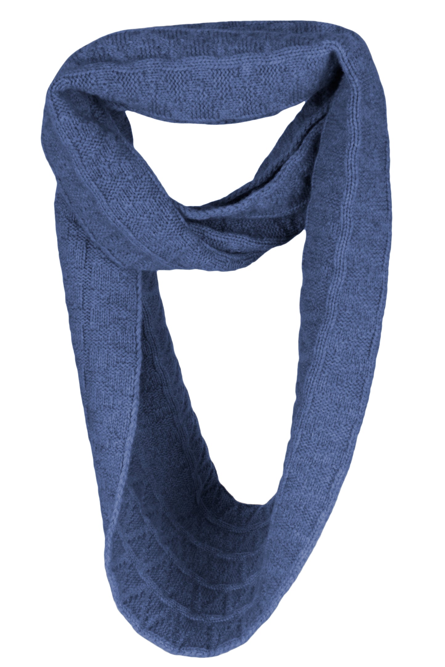 Zig-Zag Cashmere Infinity Scarf / Snood