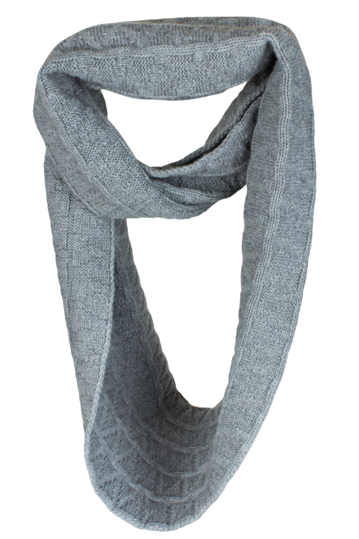 Zig-Zag Cashmere Infinity Scarf / Snood