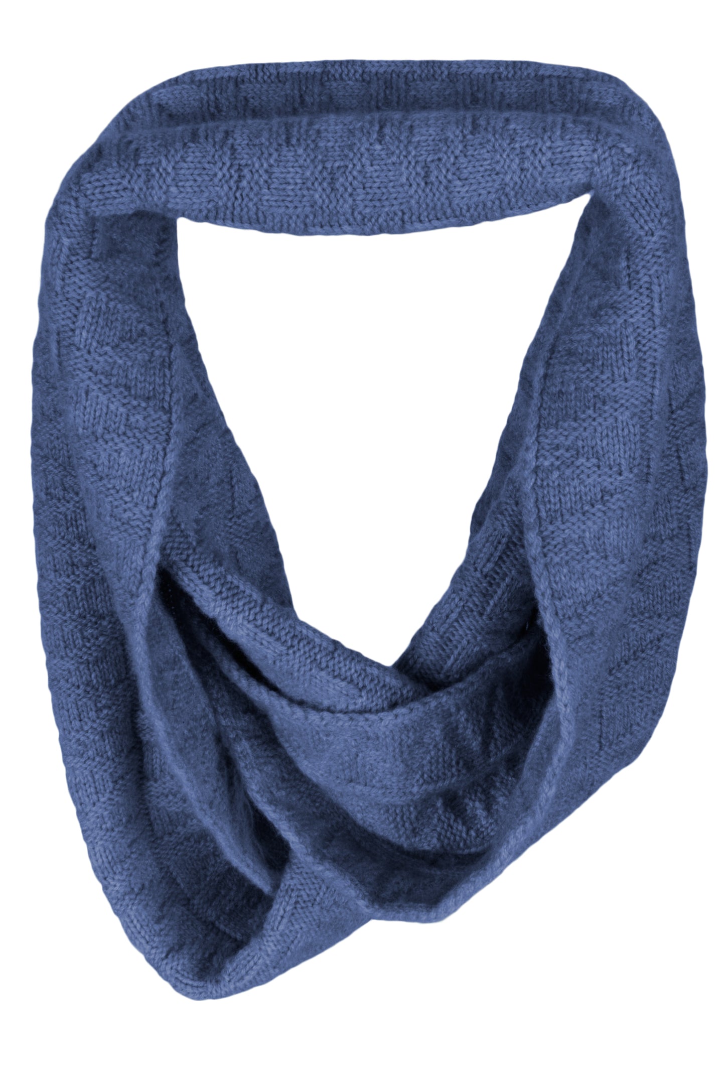 Zig-Zag Cashmere Infinity Scarf / Snood