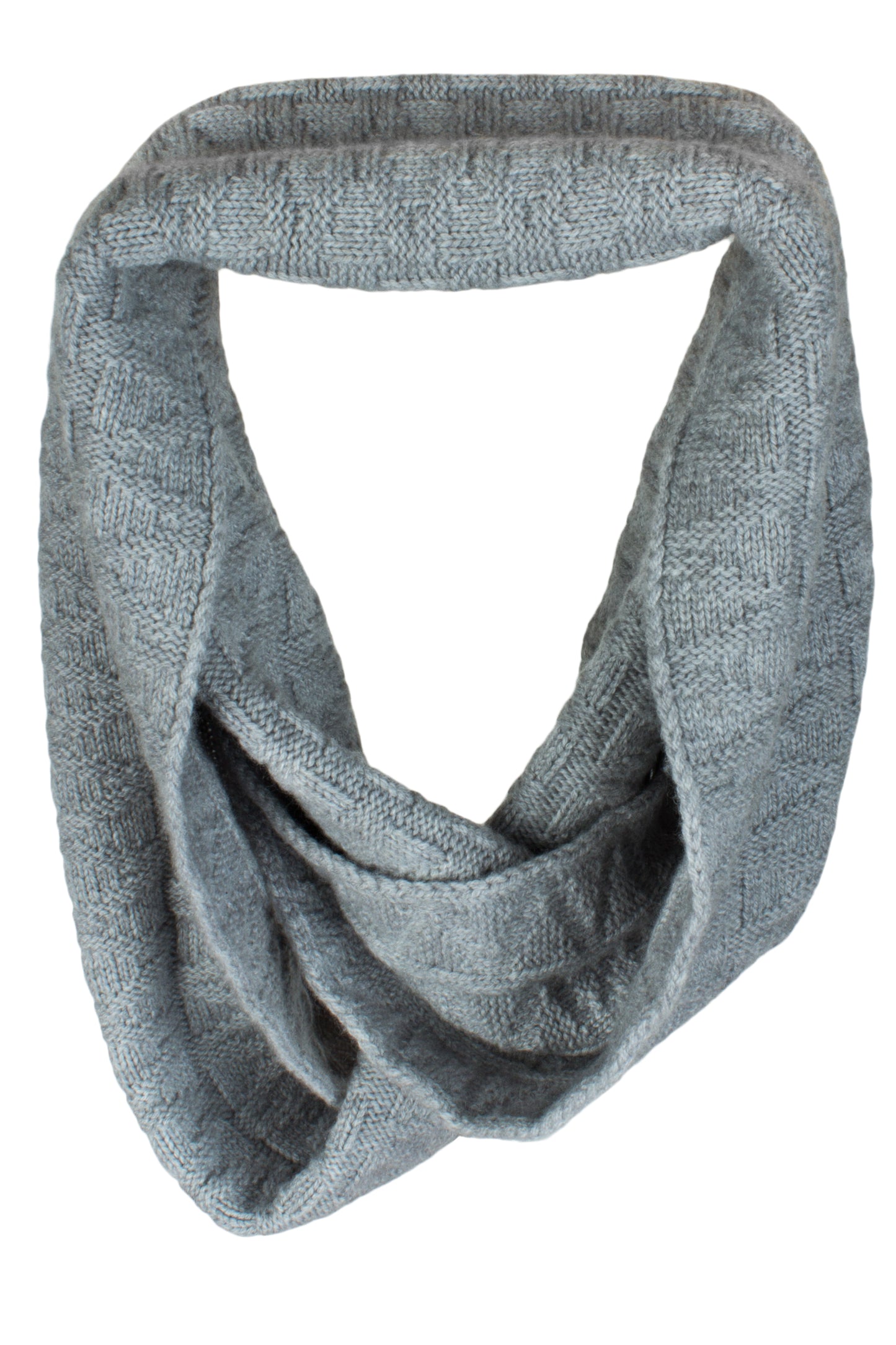 Zig-Zag Cashmere Infinity Scarf / Snood