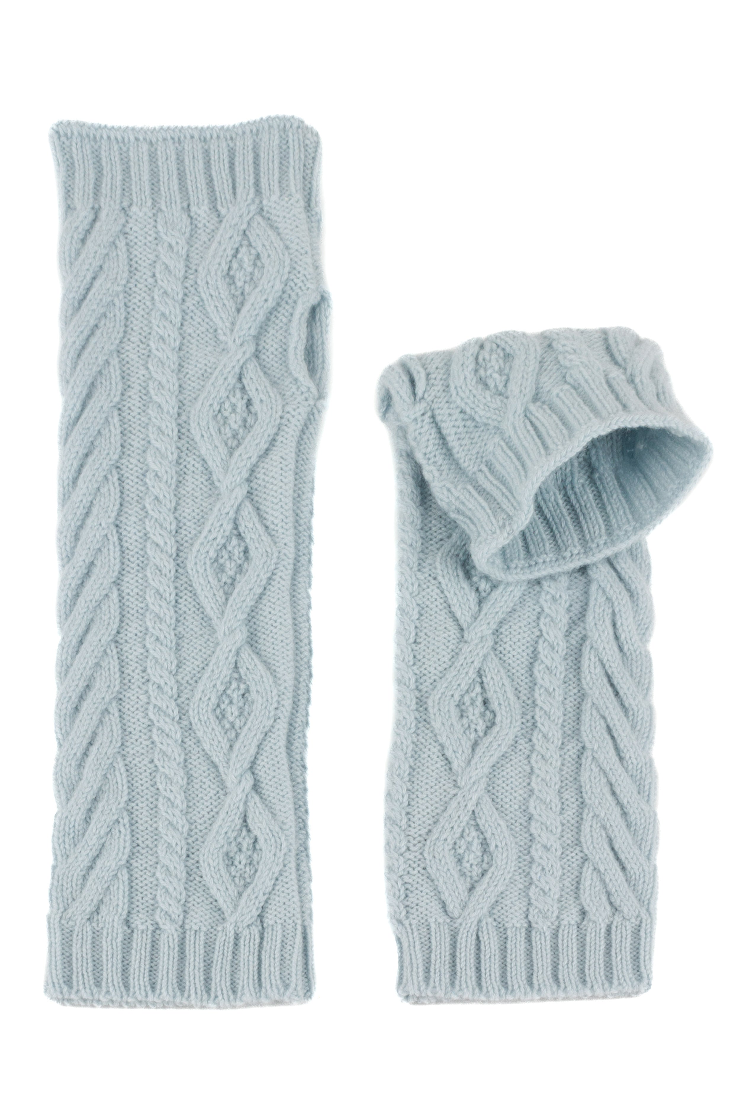 Aran Cable Cashmere Wrist Warmers by Love Cashmere | made in Scotland