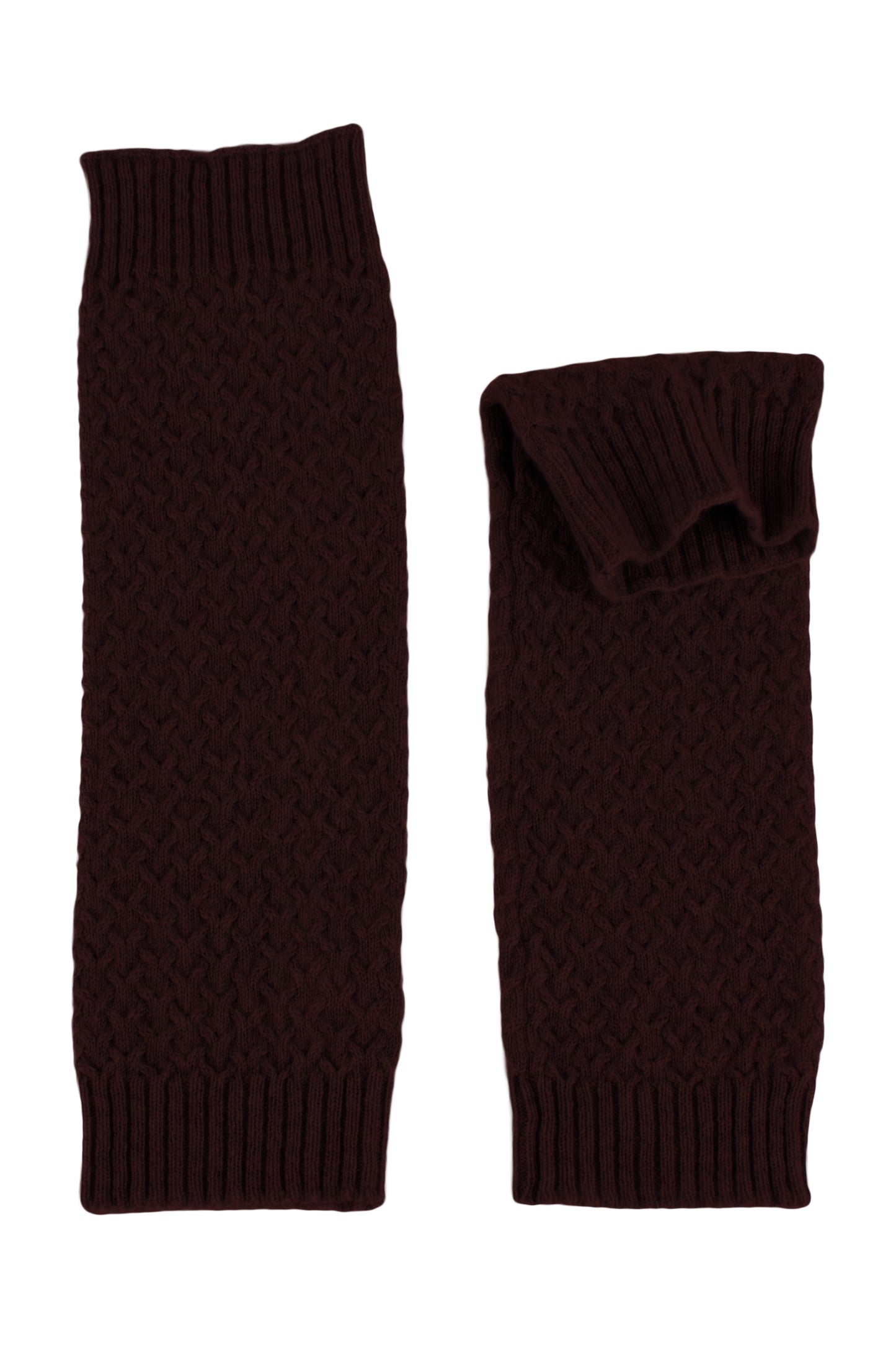 Stag Cable Cashmere Wrist Warmers