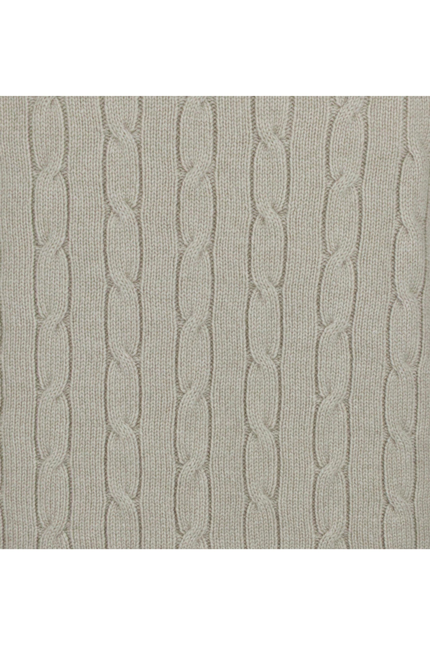 Men's Cable Crew Neck Cashmere Sweater