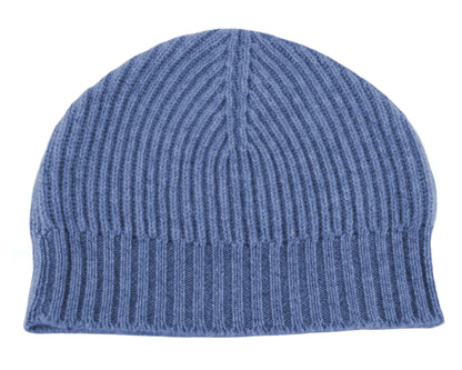 Slouch Ribbed Cashmere Beanie