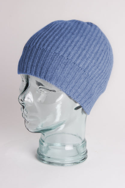 Slouch Ribbed Cashmere Beanie