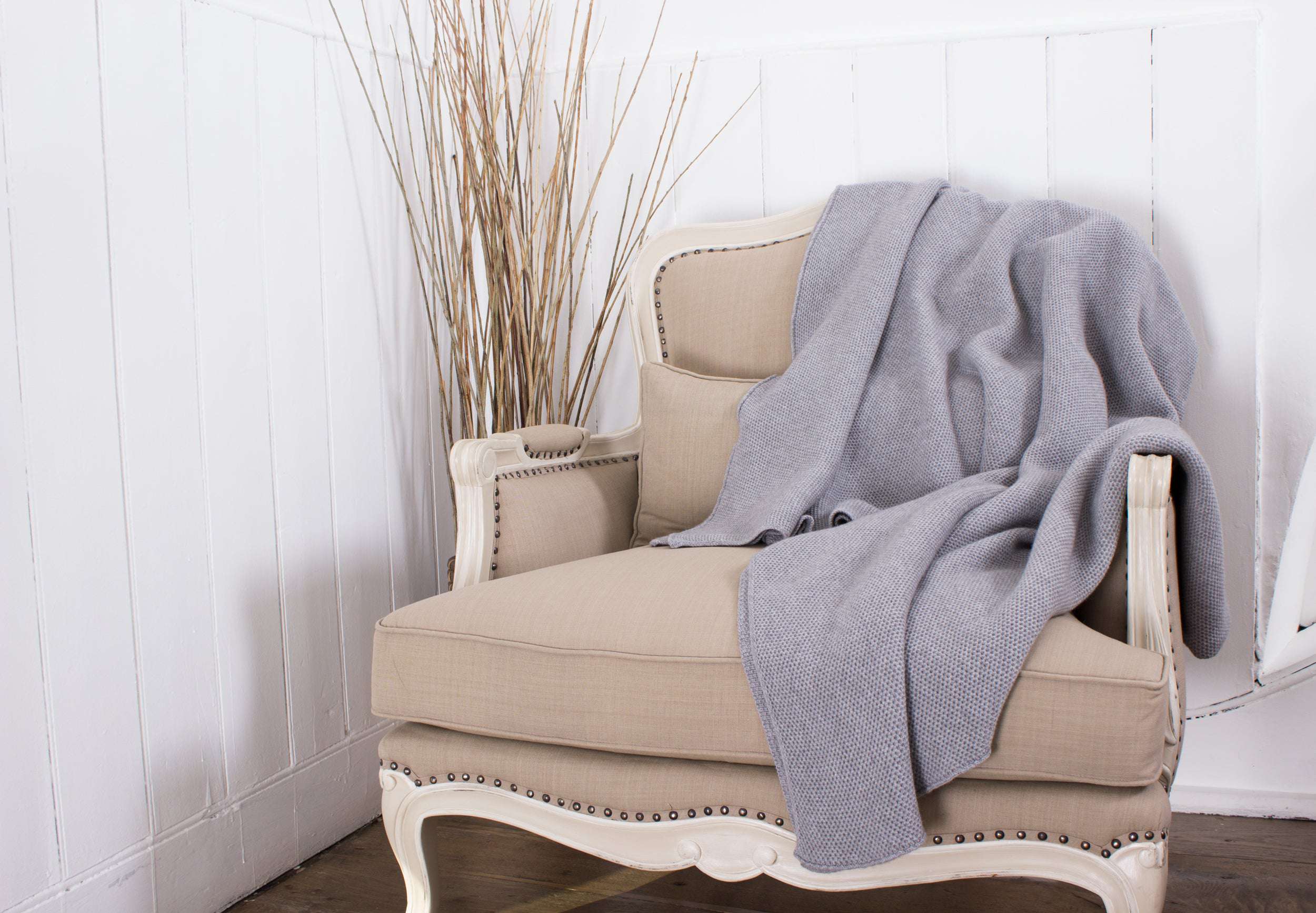Girocollo Cashmere blend Grigio Chiaro - Cains Moore Girocollo Cashmere blend Grigio Chiaro - Cains Moore
