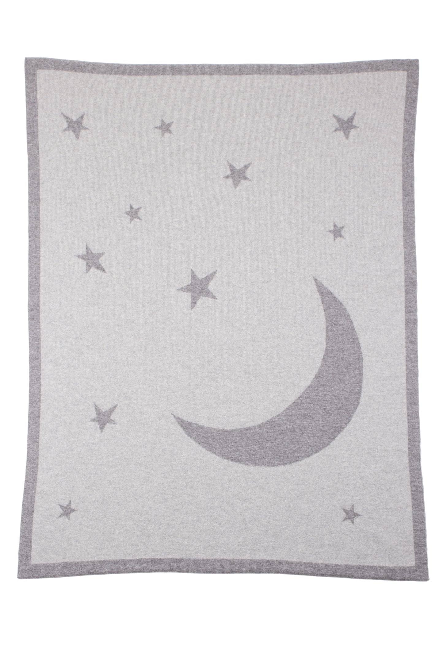 Couverture pour bébé en cachemire Lune et étoiles