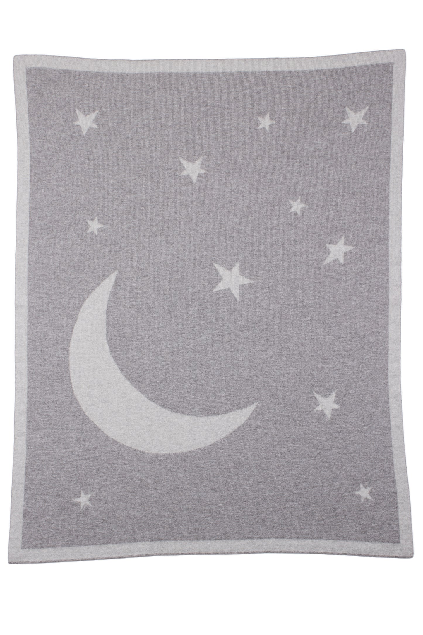 Couverture pour bébé en cachemire Lune et étoiles