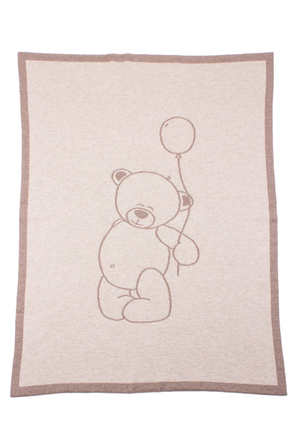 Teddy Bear Cashmere Baby Blanket