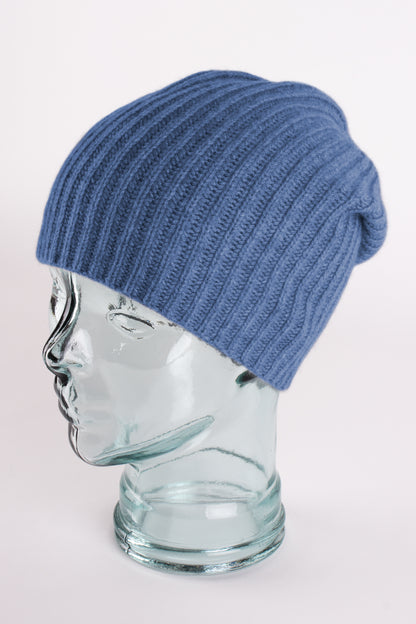 Ribbed Cashmere Beanie