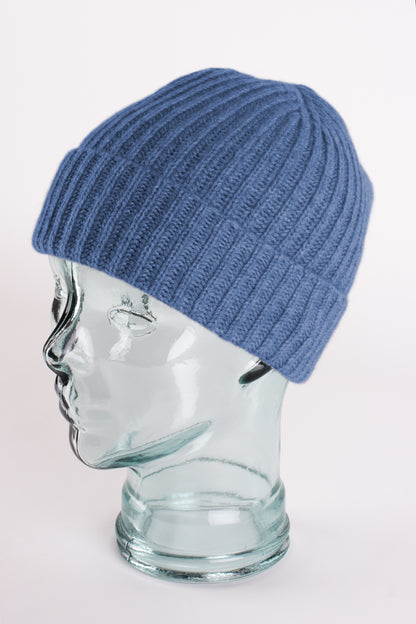 Ribbed Cashmere Beanie