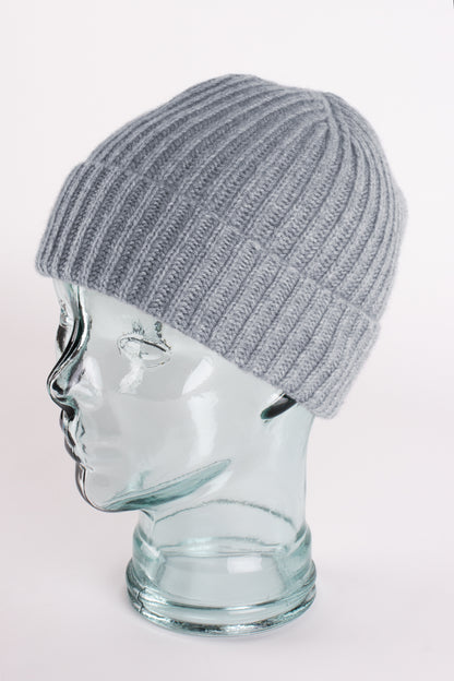Ribbed Cashmere Beanie