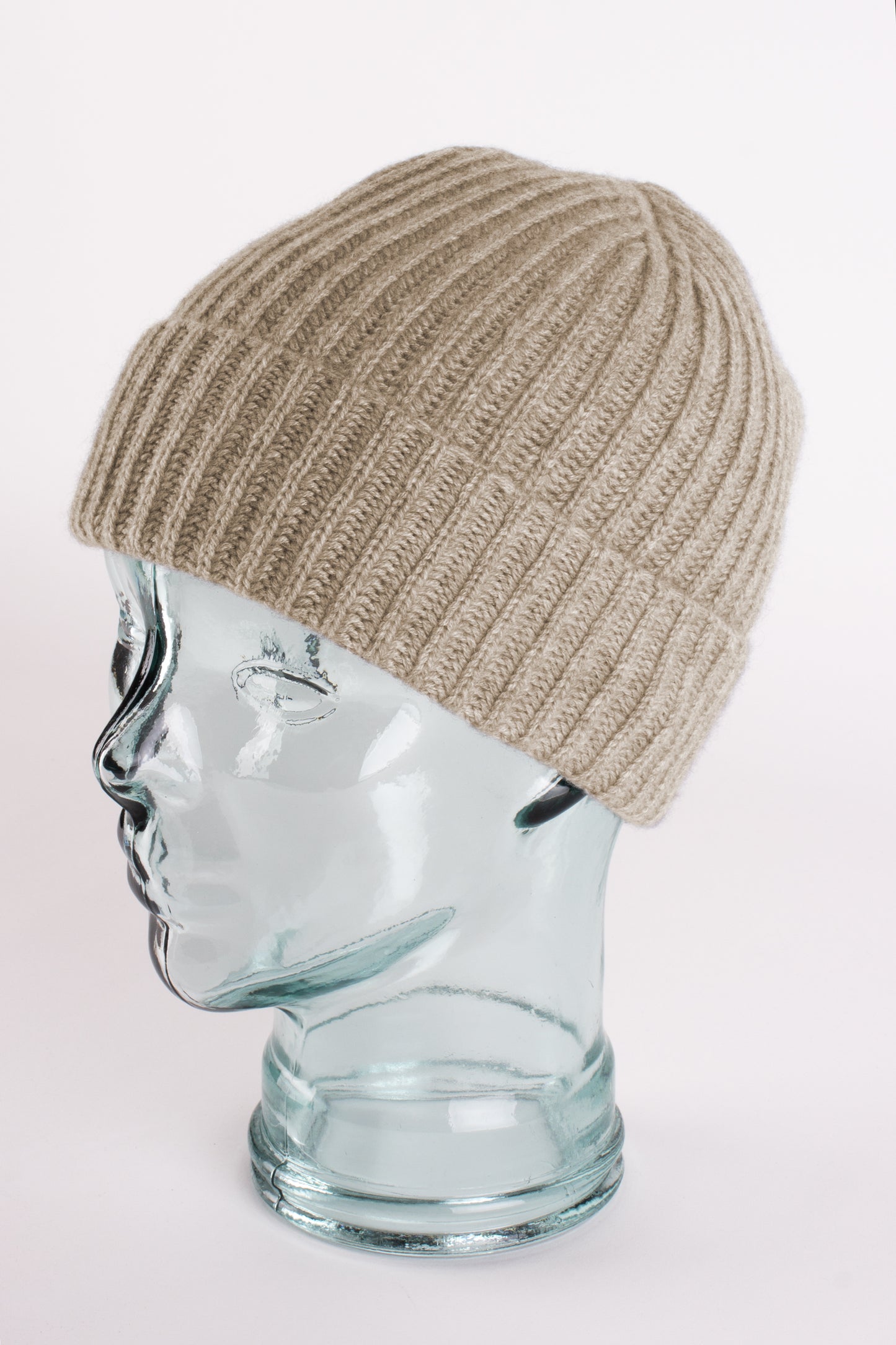 Ribbed Cashmere Beanie